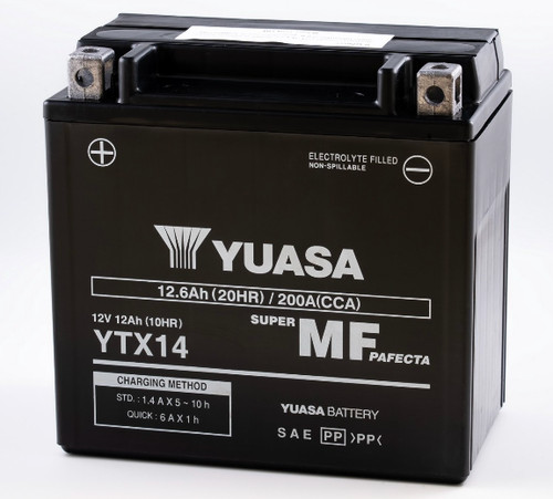 Batteria yuasa ytx14 agm - batteria, ytx14-bs